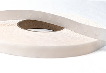 Glue points on a roll.